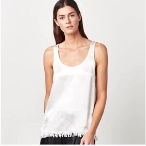 Tina + Jo Martini feather tank top  sz S NWT